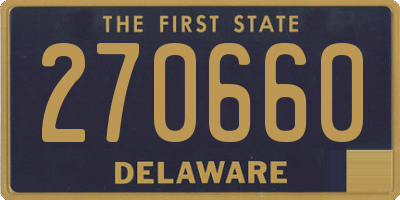 DE license plate 270660