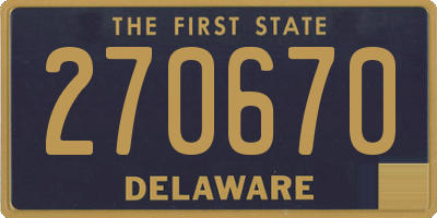 DE license plate 270670