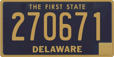 DE license plate 270671