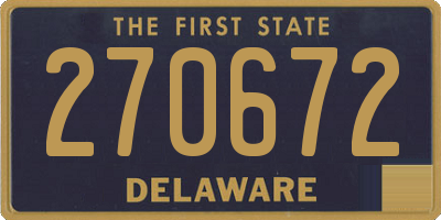 DE license plate 270672