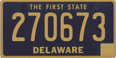 DE license plate 270673