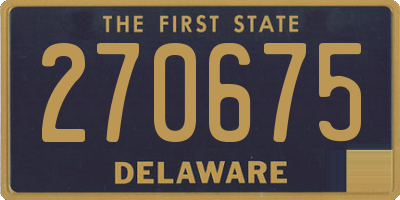 DE license plate 270675
