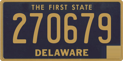 DE license plate 270679