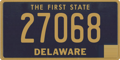 DE license plate 27068