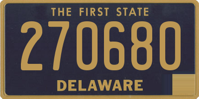 DE license plate 270680