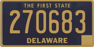 DE license plate 270683