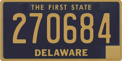DE license plate 270684