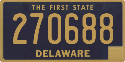 DE license plate 270688