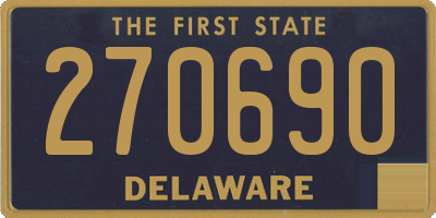 DE license plate 270690