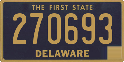 DE license plate 270693