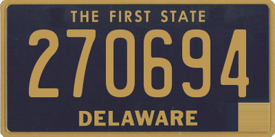 DE license plate 270694