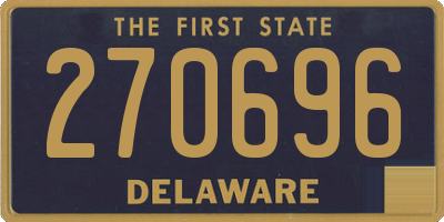 DE license plate 270696