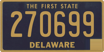 DE license plate 270699