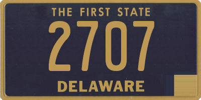DE license plate 2707