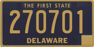 DE license plate 270701