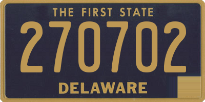 DE license plate 270702