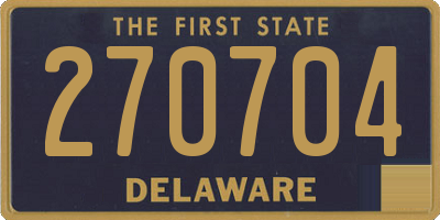 DE license plate 270704