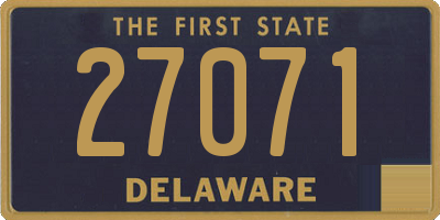 DE license plate 27071