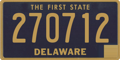 DE license plate 270712