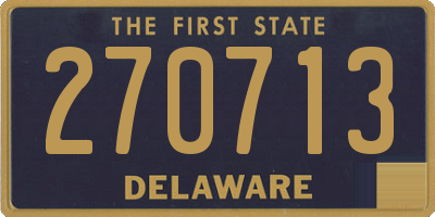 DE license plate 270713