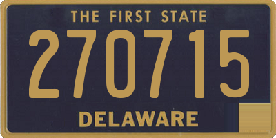 DE license plate 270715