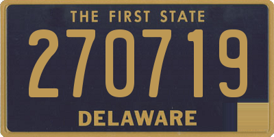 DE license plate 270719