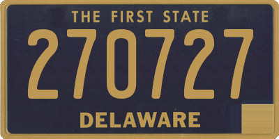 DE license plate 270727