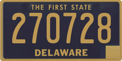 DE license plate 270728