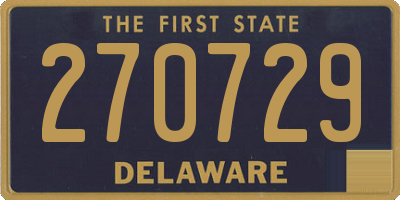 DE license plate 270729
