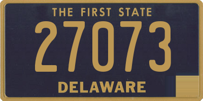 DE license plate 27073