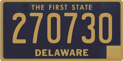 DE license plate 270730
