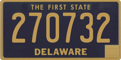 DE license plate 270732