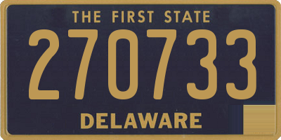 DE license plate 270733