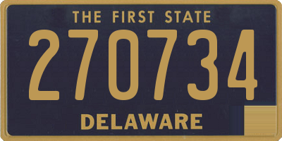 DE license plate 270734