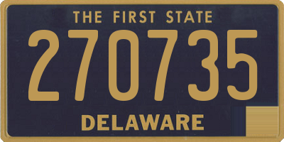 DE license plate 270735