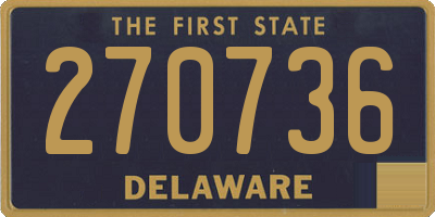 DE license plate 270736