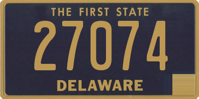 DE license plate 27074