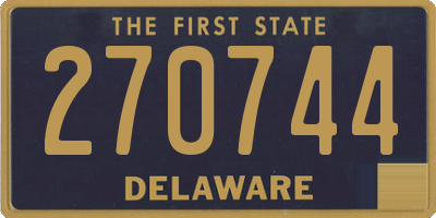 DE license plate 270744