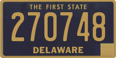 DE license plate 270748