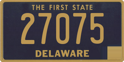 DE license plate 27075