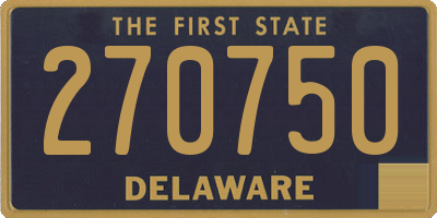 DE license plate 270750