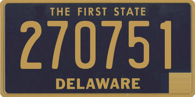 DE license plate 270751