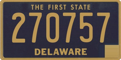 DE license plate 270757