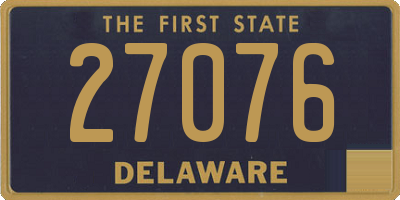 DE license plate 27076