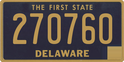 DE license plate 270760