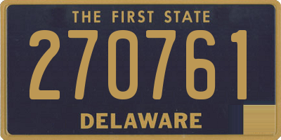 DE license plate 270761