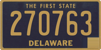 DE license plate 270763