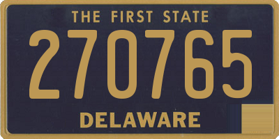 DE license plate 270765