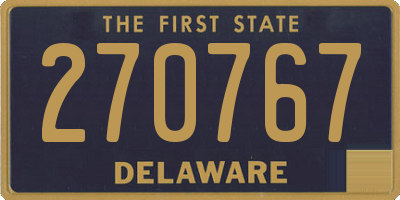 DE license plate 270767