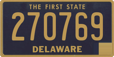 DE license plate 270769